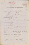 John Tough - Naval and Military and Local Forces Land Claims Commission, Claim to Grant of Land or Remission of Purchase Money