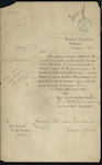Henry S McKellar, for Secretary and Inspector, Customs and Marine Department, Wellington - Edward Lewis - forwarding licence to act as Custom House Agent