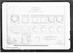 Mt View Asylum, cast iron steam cooking range, plan elevation sections and details, Wellington, scale 1 1/4 inches to 1 foot, 4 inches to 1 foot, one blue print - BPT [Blue Print Tracing] 415