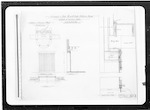 Mt Cook Defence Depot, new armoury and store details of doors, No. 1 detail of iron door between old and new store, No. 2 detail of entrance gates, Mt Cook, scale see plans, two blue prints and one tracing
