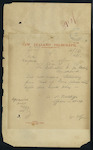 Alfred Peter Ratcliffe, Coast Waiter, Whangaroa - Stationery - did not receive from mate of "Iona"