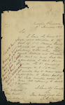 Edward B Laing, Officer in Charge, Russell - "Tararua" - cleared from Auckland for Sydney - reporting calling at Russell for coal and advertising carrying passengers etc to Sydney