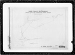 Rotoiti Power Scheme, Ohau Channel, plan showg [showing] foot of hills round this channel and notes re under strata, between Lake Rotorua and Rotoiti, John Hannah A.E. [Assistant Engineer], one tracing