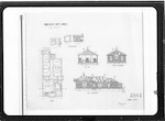 Nelson Post Offices, Murchison P.O. [Post Office], No. 1 plan elevation and sections, No. 2 site plan and levels of sections, Murchison, scale 8 feet to 1 inch, 50 links and 15 feet to 1 inch, 2 helios [heliographs], R.A. Patterson
