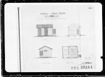 Wellington Police Stations, Otaki Police residence and stable, No. 1 plan etc of residence (23171), No. 2 stable (26591), Otaki, approved 24.10.1910, bound up by Patterson, scale 4 feet to 1 inch, 2 helios [heliographs] - Specification 27344