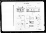 Wellington Police Stations, Otaki Police residence and stable, No. 1 plan etc of residence (23171), No. 2 stable (26591), Otaki, approved 24.10.1910, bound up by Patterson, scale 4 feet to 1 inch, 2 helios [heliographs] - Specification 27344