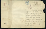George Cooke, Seaman ex "Famenoth" - Wages and Effects - requesting they be forwarded on to him