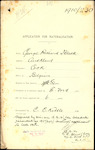 From: George Richard Black, Auckland Date: 31 January 1910 Subject: Memorial for Naturalisation