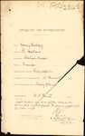 From: Henry Rochery, St. Bathans Date: 1 October 1910 Subject: Memorial for naturalisation