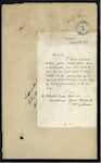 William Gibbons, Taupiri - Certificate from Wellington - asking it be forwarded to him