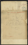 Henry William Brewer, Collector of Customs, Nelson - John Parker from - Greymouth, per "Wanaka" for Kohimarama