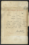 Fred Gaudin, Hamilton - Waikato Hotel - forwarding fee for temporary transfer from Sydney William Buck to Frederick Gaudin