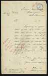 William Seed, Secretary and Inspector of Customs, Wellington - C C Fleming - ordinary wire nails are chargeable with duty