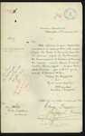 William Seed, Secretary and Inspector of Customs, Wellington - George Fraser and George Frederick Longdill - Customhouse Agent licences forwarded