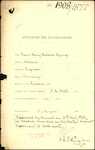 From: Frank Henry Richard Syring, Waikino Date: 10 July 1908 Subject: Memorial for Naturalisation