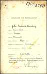 From: John Frederick Rosenberg, Auckland Date: 2 November 1908 Subject: Memorial for Naturalisation