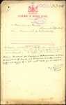 From: Hans Jansen Hansen, Whenuakite (Auckland) Date (received): 11 November 1908 Subject: Memorial for Naturalisation [File cover only]