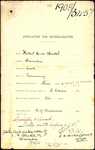 From: Robert M [Max] Winkel, Dunedin Date: 13 November 1908 Subject: Memorial for Naturalisation