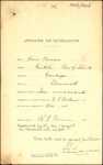 From: Hans Hansen, Kaikohe Date: 30 April 1906 Subject: Memorial for Naturalisation