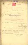 From: R Moore, Foxton Date: 24 August 1905 Subject: Forwarding Memorial for naturalisation of Frederick William Herston Frankland