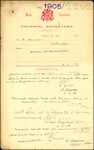 From: Hans Hansen, Wellington Date: 30 August 1905 Subject: Memorial for naturalisation