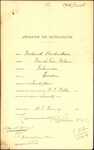 From: Ivan Davidson, c/o Murray, Roberts and Co - Wellington Date: 31 October 1906 Subject: Forwarding Memorial for Naturalisation of Frederick Hendricksen