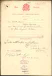 From: Albert W B Davis, Upper Tairua Date: 9 December 1901 Subject: Memorial for Naturalisation of John August Hellsten
