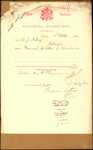 From: Andrew John Norberg, Professor of Music [Sweden], Wellington Date: 3 October 1901 Subject: Memorial for Letters of Naturalisation