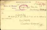 From: Duncan and MacGregor, Dunedin Date: 10 March 1899 Subject: Memorial for Naturalisation for Law Ah Sing