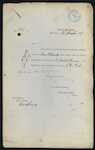 William Seed, Secretary, Department of Trade and Customs, Wellington - "Tam O'Shanter" - forwarding Passenger Certificate for Joseph Fleming