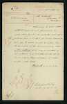 Henry S McKellar, Secretary and Marine, and Inspector of Customs, Wellington - Mr Bridgewater - Brown Linen or Holland - decision re duty
