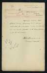 Henry S McKellar, Secretary and Marine, and Inspector of Customs, Wellington - J Dickson - sick leave granted