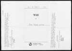 Hamilton High Court Probates - Willis: John Robert