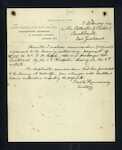 Agent-General For New Zealand, London - Frederick Hill Ralph - passenger SS "Ruapehu" leaving 8 February 1894 - authority to pay ú100 Sterling
