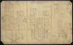 HOLLY LEA MCLEANS MANSION - Original drawings of residence for Allan McLean 2 sets - 1 original water-colour, 1 drafting paper -Ground floor, first floor, roof and drain plans