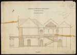 HOLLY LEA MCLEANS MANSION - Original drawings of residence for Allan McLean 2 sets - 1 original water-colour, 1 drafting paper -Section A:A