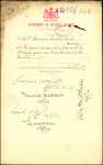 From: E A Atkinson Secretary Oamaru Cemetery Board, Oamaru Date: 9 May 1910 Subject: For permit for removal of body of William A McLeod from one to another part of the cemetery