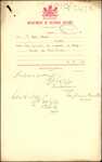 From: Thomas Cook and Sons, Wellington Date: 28 September 1910 Subject: For permit to export 4 stag's heads for Eric Simon
