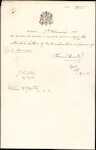 From: J [James] Fulton, Resident Magistrate, Taieri Date: 7 February 1881  Subject: Forwarding Oath of Allegiance and fee for Naturalisation of A [Anders] Hanson
