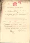 From: Hans Hansen, Riccarton Date: 6 May 1899 Subject: Memorial for naturalisation