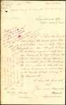 From: T [Thomas] H [Henry] Fitzgerald, Napier To: The Colonial Secretary, Auckland Date: 4 March 1861 Subject: Delivered map for Mr Arrowsmith