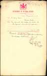 From: F de J Clere, Lower Hutt Date: 29 November 1909 Subject: For permit to raffle in aid of St. James Church of England