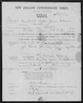 OSBORNE Alfred James - Auckland - Retired Butcher