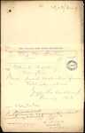 From: C [Christopher James Whitney] Griffiths, Secretary Marlborough Racing Club, Blenheim Date: 6 April 1908 Subject: For totalisator license for 6th and 7th May 1908