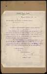From: Frederick Bourne, Clerk Gonville Town Board, Wanganui Date: 10 November 1908 Subject: Naming person for appointment as Returning Officer for 1st elections of Gonville and Castlecliff Tramway District Board and naming day for holding elections