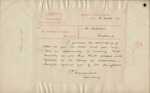 W T Glasgow, Secretary and Inspector, Customs Department, Wellington - Rev. Joseph Campbell - his complaint re discourtesy brought against Mr Alexander Rose, A Rose, Collector and Registrar, Auckland, A Rose, Collector