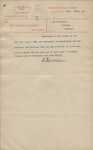 W T Glasgow, Secretary and Inspector, Customs Department, Wellington - R Parker [Henry Parker] - reward for his services in C Bishop case