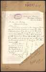 From: [J MacKay], Chief Clerk Labour Department, Wellington Date: 27 March 1907 Subject: As to Mr Henry Jones' suitability for appointment as Messenger