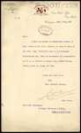 From: [Thomas Palmer] Town Clerk, Wellington City Council, Wellington Date: 19 June 1907 Subject: For Municipal Corporation Acts