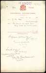 From: J [John]  M Ross, [Taxidermist] Martinborough Date: 11 September 1907 Subject: For permit to export four stag's heads for Mr Chirnside